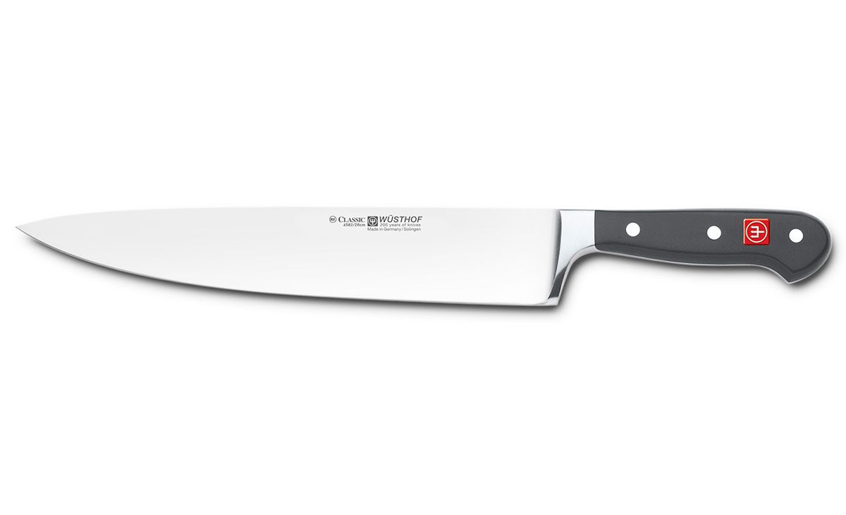 Cuchillo Wüsthof Forjado de 12 cm, con mango sintético color negro.