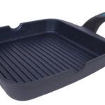 Parrilla antiadherente de aluminio fundido especial lavavajillas