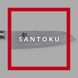 Cuchillo japonés santoku KAI de hoja ancha