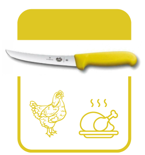 cuchillos deshuesadores curvados victorinox de hoja ancha