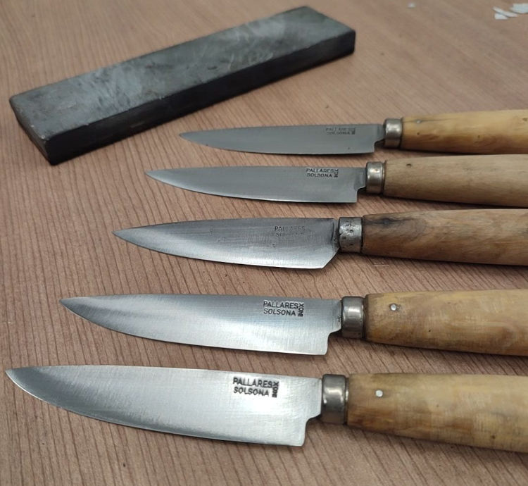 Después del Afilado profesional de cuchillos de cocina